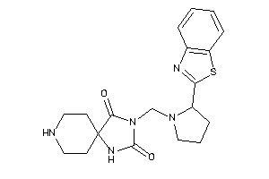 Image of 3-[[2-(1,3-benzothiazol-2-yl)pyrrolidino]methyl]-1,3,8-triazaspiro[4.5]decane-2,4-quinone