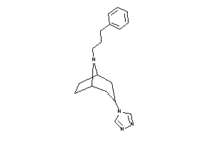 Image of 8-(3-phenylpropyl)-3-(1,2,4-triazol-4-yl)-8-azabicyclo[3.2.1]octane