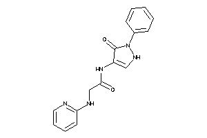 N-(5-keto-1-phenyl-3-pyrazolin-4-yl)-2-(2-pyridylamino)acetamide