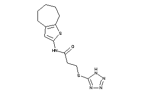 N-(5,6,7,8-tetrahydro-4H-cyclohepta[b]thiophen-2-yl)-3-(1H-tetrazol-5-ylthio)propionamide