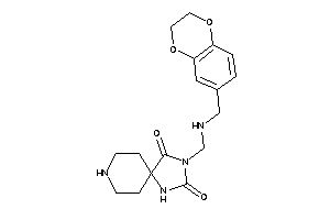 3-[(2,3-dihydro-1,4-benzodioxin-6-ylmethylamino)methyl]-1,3,8-triazaspiro[4.5]decane-2,4-quinone