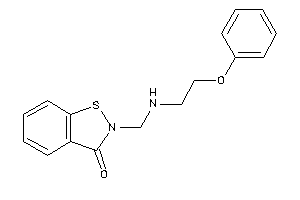 2-[(2-phenoxyethylamino)methyl]-1,2-benzothiazol-3-one