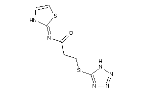 Image of 3-(1H-tetrazol-5-ylthio)-N-(4-thiazolin-2-ylidene)propionamide