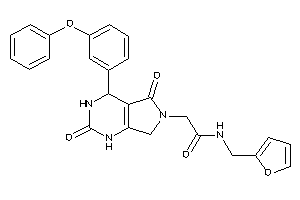 2-[2,5-diketo-4-(3-phenoxyphenyl)-1,3,4,7-tetrahydropyrrolo[3,4-d]pyrimidin-6-yl]-N-(2-furfuryl)acetamide