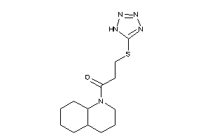 1-(3,4,4a,5,6,7,8,8a-octahydro-2H-quinolin-1-yl)-3-(1H-tetrazol-5-ylthio)propan-1-one