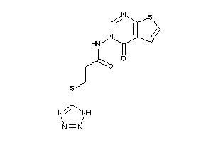 N-(4-ketothieno[2,3-d]pyrimidin-3-yl)-3-(1H-tetrazol-5-ylthio)propionamide