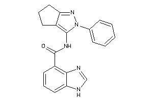 N-(2-phenyl-5,6-dihydro-4H-cyclopenta[c]pyrazol-3-yl)-1H-benzimidazole-4-carboxamide