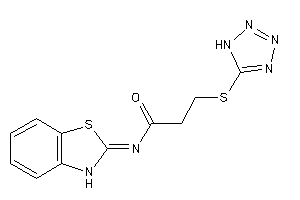 N-(3H-1,3-benzothiazol-2-ylidene)-3-(1H-tetrazol-5-ylthio)propionamide