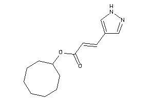 3-(1H-pyrazol-4-yl)acrylic Acid Cyclooctyl Ester