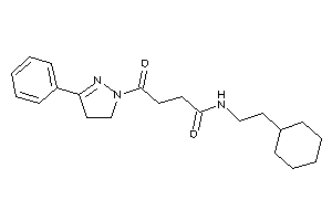 N-(2-cyclohexylethyl)-4-keto-4-(3-phenyl-2-pyrazolin-1-yl)butyramide