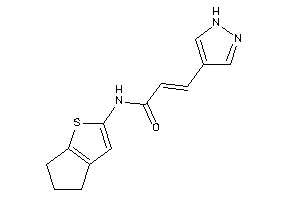 N-(5,6-dihydro-4H-cyclopenta[b]thiophen-2-yl)-3-(1H-pyrazol-4-yl)acrylamide