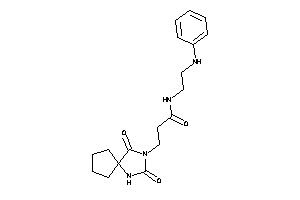 Image of N-(2-anilinoethyl)-3-(2,4-diketo-1,3-diazaspiro[4.4]nonan-3-yl)propionamide