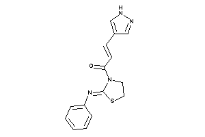 1-(2-phenyliminothiazolidin-3-yl)-3-(1H-pyrazol-4-yl)prop-2-en-1-one