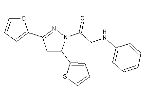 2-anilino-1-[3-(2-furyl)-5-(2-thienyl)-2-pyrazolin-1-yl]ethanone