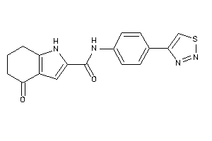 4-keto-N-[4-(thiadiazol-4-yl)phenyl]-1,5,6,7-tetrahydroindole-2-carboxamide