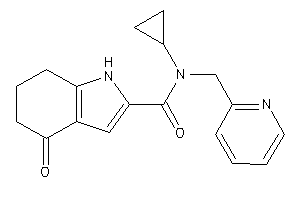 N-cyclopropyl-4-keto-N-(2-pyridylmethyl)-1,5,6,7-tetrahydroindole-2-carboxamide