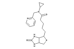 N-cyclopropyl-5-(2-keto-1,3,3a,4,6,6a-hexahydrothieno[3,4-d]imidazol-6-yl)-N-(2-pyridylmethyl)valeramide