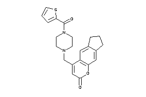 Image of 4-[[4-(2-thenoyl)piperazino]methyl]-7,8-dihydro-6H-cyclopenta[g]chromen-2-one