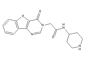 2-(4-ketobenzofuro[3,2-d]pyrimidin-3-yl)-N-(4-piperidyl)acetamide