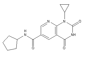 N-cyclopentyl-1-cyclopropyl-2,4-diketo-pyrido[2,3-d]pyrimidine-6-carboxamide