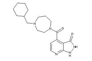 4-[4-(cyclohexylmethyl)-1,4-diazepane-1-carbonyl]-1,2-dihydropyrazolo[3,4-b]pyridin-3-one