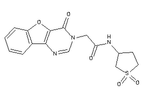 N-(1,1-diketothiolan-3-yl)-2-(4-ketobenzofuro[3,2-d]pyrimidin-3-yl)acetamide