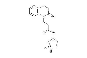 N-(1,1-diketothiolan-3-yl)-3-(3-keto-1,4-benzoxazin-4-yl)propionamide