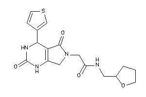 Image of 2-[2,5-diketo-4-(3-thienyl)-1,3,4,7-tetrahydropyrrolo[3,4-d]pyrimidin-6-yl]-N-(tetrahydrofurfuryl)acetamide