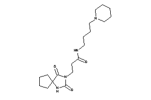 3-(2,4-diketo-1,3-diazaspiro[4.4]nonan-3-yl)-N-(4-piperidinobutyl)propionamide