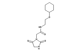 Image of N-[2-(cyclohexoxy)ethyl]-2-(2,5-diketoimidazolidin-1-yl)acetamide