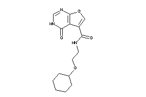 N-[2-(cyclohexoxy)ethyl]-4-keto-3H-furo[2,3-d]pyrimidine-5-carboxamide