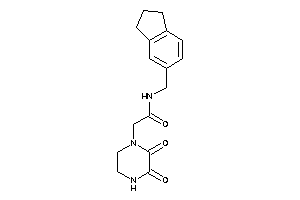 2-(2,3-diketopiperazino)-N-(indan-5-ylmethyl)acetamide