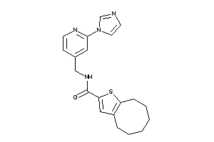 N-[(2-imidazol-1-yl-4-pyridyl)methyl]-4,5,6,7,8,9-hexahydrocycloocta[b]thiophene-2-carboxamide