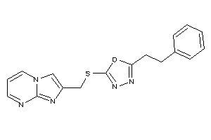 2-(imidazo[1,2-a]pyrimidin-2-ylmethylthio)-5-phenethyl-1,3,4-oxadiazole