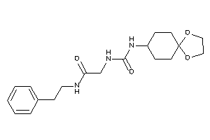 2-(1,4-dioxaspiro[4.5]decan-8-ylcarbamoylamino)-N-phenethyl-acetamide