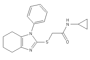 N-cyclopropyl-2-[(1-phenyl-4,5,6,7-tetrahydrobenzimidazol-2-yl)thio]acetamide
