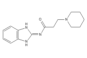 N-(1,3-dihydrobenzimidazol-2-ylidene)-3-piperidino-propionamide