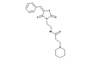 N-[2-(5-benzal-2,4-diketo-thiazolidin-3-yl)ethyl]-3-piperidino-propionamide