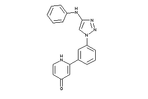 2-[3-(4-anilinotriazol-1-yl)phenyl]-4-pyridone