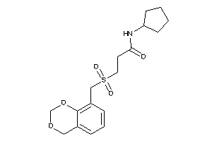 3-(4H-1,3-benzodioxin-8-ylmethylsulfonyl)-N-cyclopentyl-propionamide