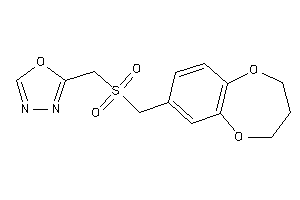 2-(3,4-dihydro-2H-1,5-benzodioxepin-7-ylmethylsulfonylmethyl)-1,3,4-oxadiazole