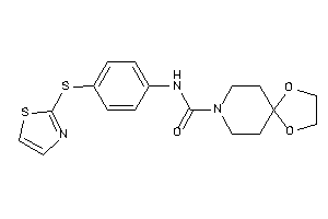 N-[4-(thiazol-2-ylthio)phenyl]-1,4-dioxa-8-azaspiro[4.5]decane-8-carboxamide