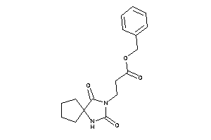 3-(2,4-diketo-1,3-diazaspiro[4.4]nonan-3-yl)propionic Acid Benzyl Ester