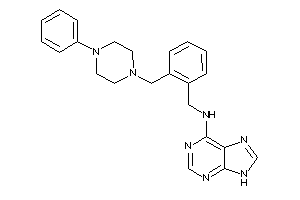 [2-[(4-phenylpiperazino)methyl]benzyl]-(9H-purin-6-yl)amine