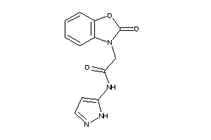 2-(2-keto-1,3-benzoxazol-3-yl)-N-(1H-pyrazol-5-yl)acetamide