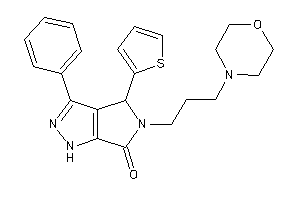 5-(3-morpholinopropyl)-3-phenyl-4-(2-thienyl)-1,4-dihydropyrrolo[3,4-c]pyrazol-6-one
