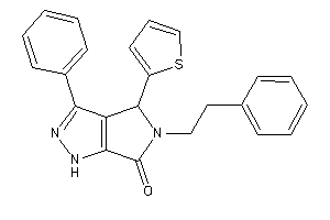 5-phenethyl-3-phenyl-4-(2-thienyl)-1,4-dihydropyrrolo[3,4-c]pyrazol-6-one