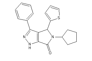 Image of 5-cyclopentyl-3-phenyl-4-(2-thienyl)-1,4-dihydropyrrolo[3,4-c]pyrazol-6-one