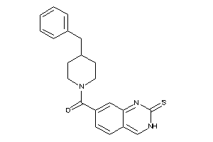 (4-benzylpiperidino)-(2-thioxo-3H-quinazolin-7-yl)methanone