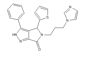 5-(3-imidazol-1-ylpropyl)-3-phenyl-4-(2-thienyl)-2,4-dihydropyrrolo[3,4-c]pyrazol-6-one